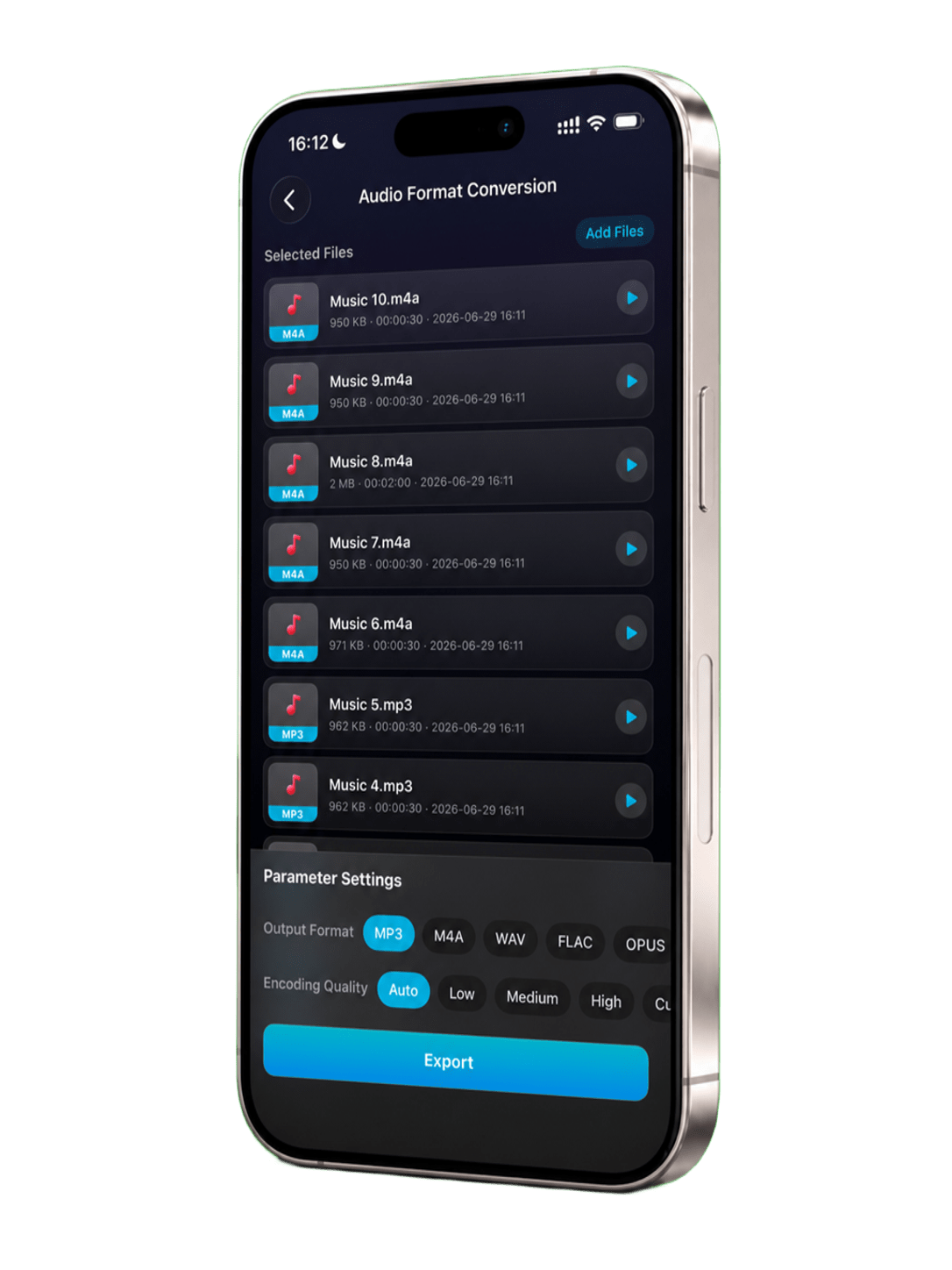 Batch format conversion on iPhone